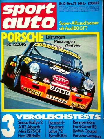 Deckblatt Sport Auto (12/1973)